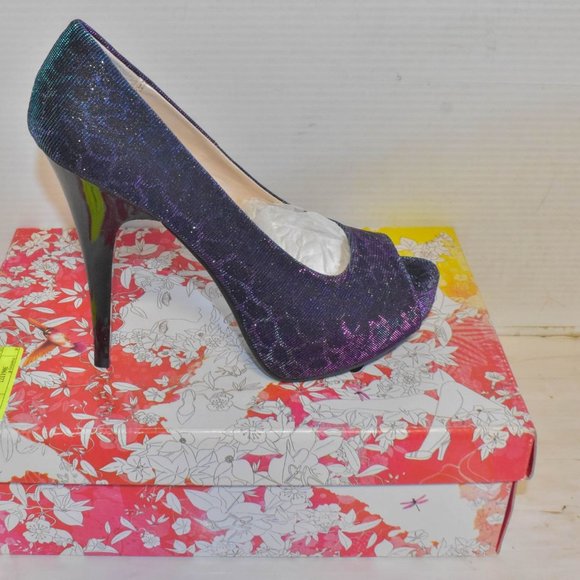CHINESE LAUNDRY IRIDESCENT STILETTOS WOMEN'S SZ 8.5 NEW IN BOX - Picture 1 of 17